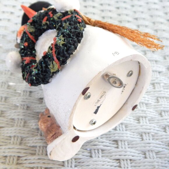 Vintage - Hallmark Marjolein Bastin Snowman Figure - MUSICAL- "Deck the Halls" - Picture 8 of 11